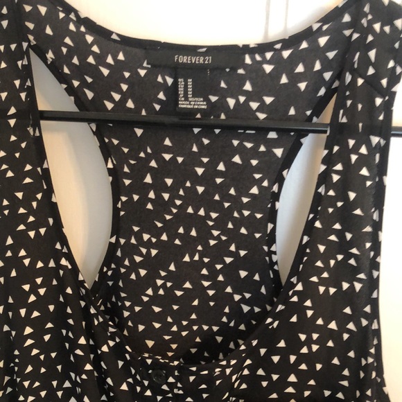 Silk Black patterned mini dress - Picture 3 of 3